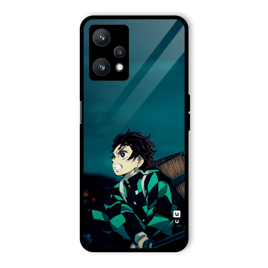 Tanjiro demon slayer Glass Back Case for Realme 9 Pro 5G