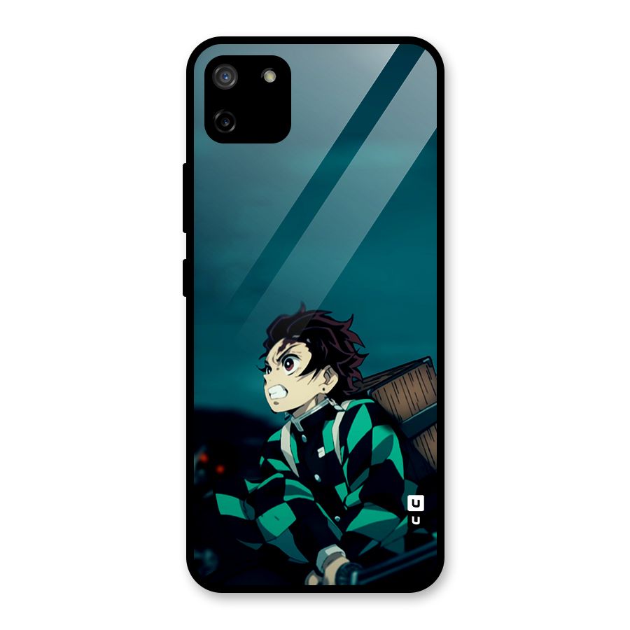Tanjiro demon slayer Glass Back Case for Realme C11