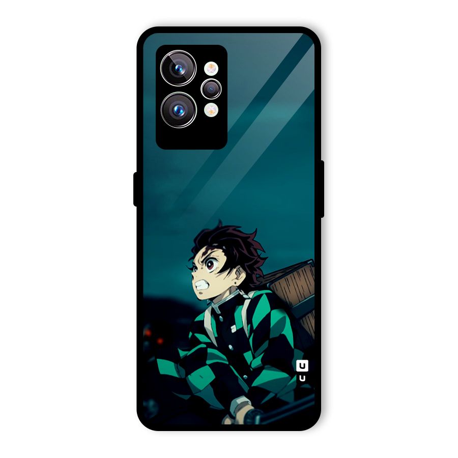 Tanjiro demon slayer Glass Back Case for Realme GT2 Pro