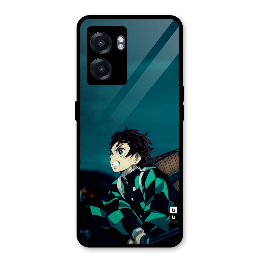 Tanjiro demon slayer Glass Back Case for Realme Narzo 50 5G