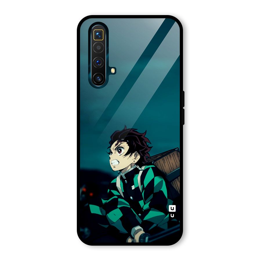 Tanjiro demon slayer Glass Back Case for Realme X3 SuperZoom