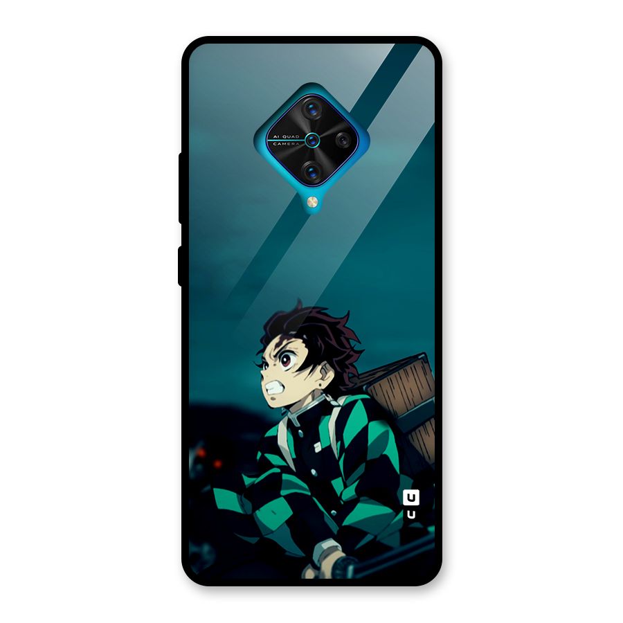 Tanjiro demon slayer Glass Back Case for Vivo S1 Pro