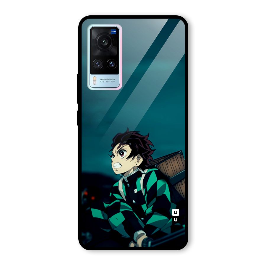 Tanjiro demon slayer Glass Back Case for Vivo X60