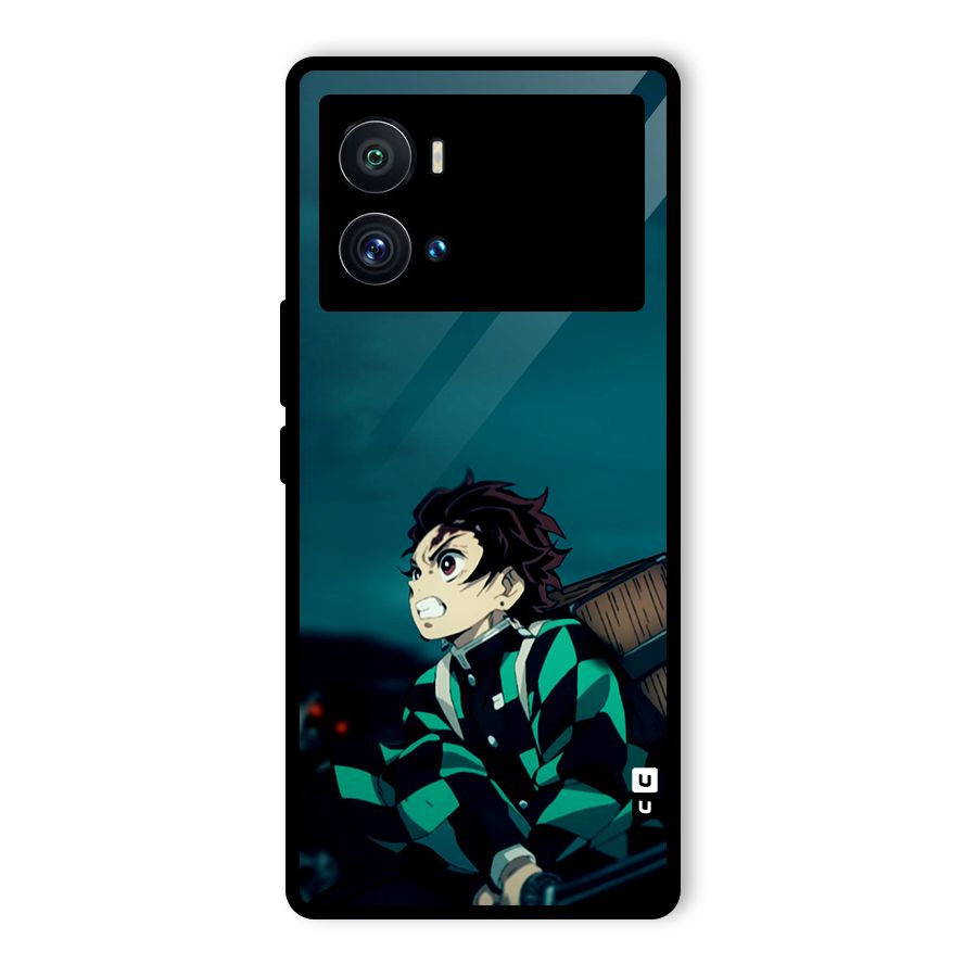 Tanjiro demon slayer Glass Back Case for Vivo iQOO 9 Pro