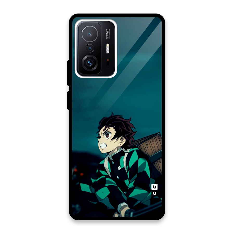 Tanjiro demon slayer Glass Back Case for Xiaomi 11T Pro