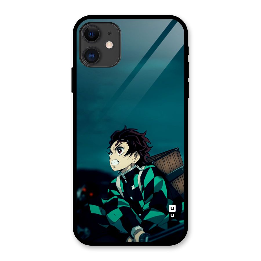 Tanjiro demon slayer Glass Back Case for iPhone 11