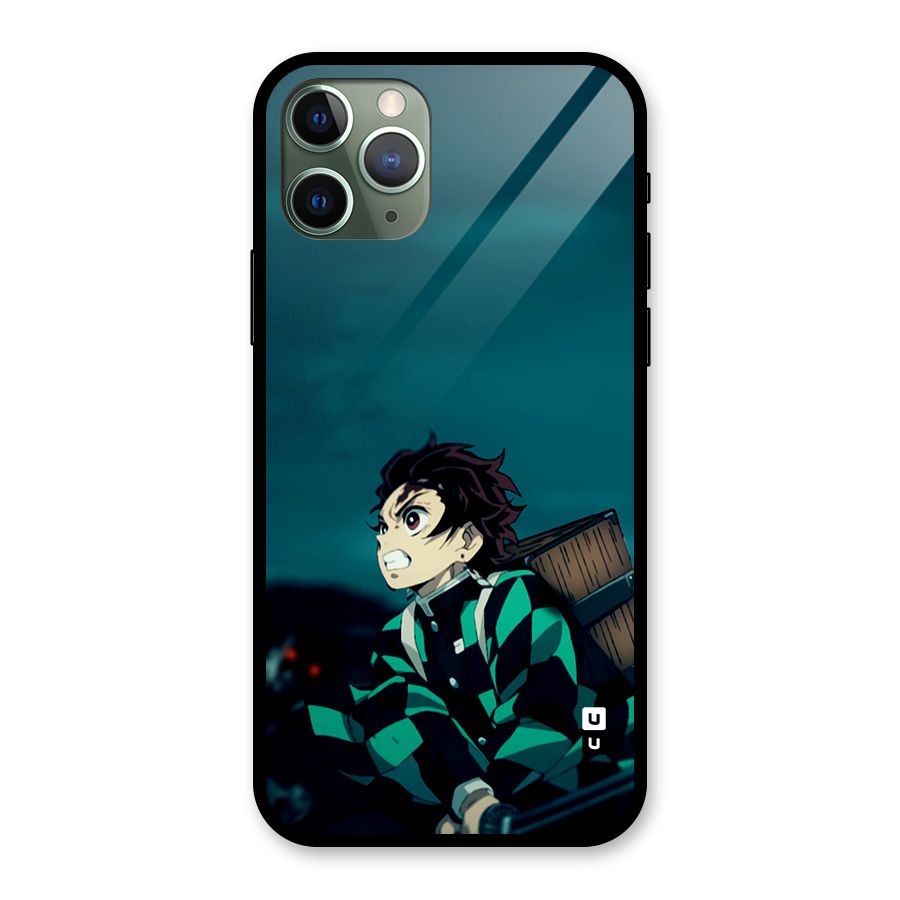 Tanjiro demon slayer Glass Back Case for iPhone 11 Pro