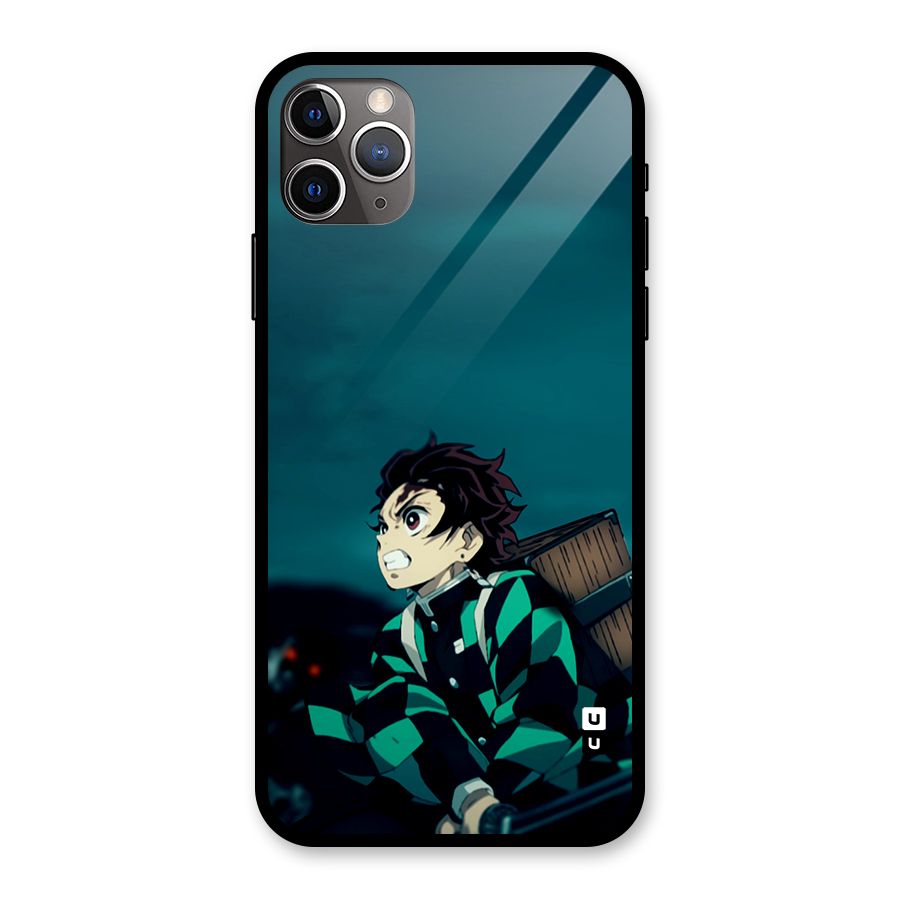 Tanjiro demon slayer Glass Back Case for iPhone 11 Pro Max