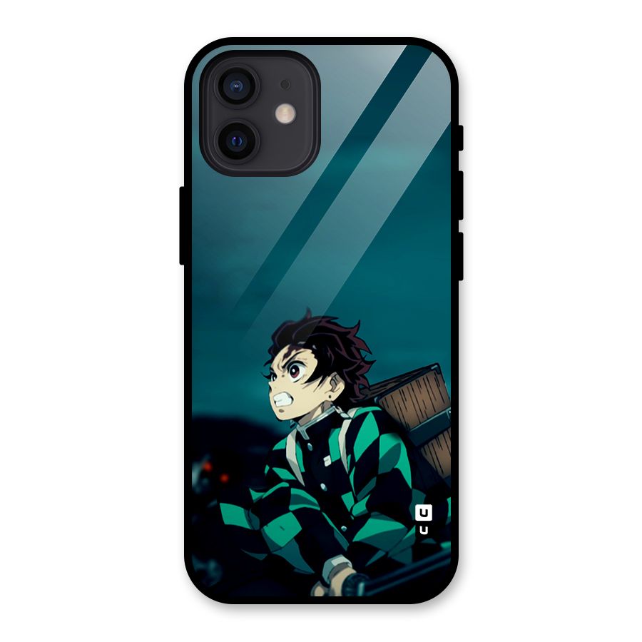 Tanjiro demon slayer Glass Back Case for iPhone 12