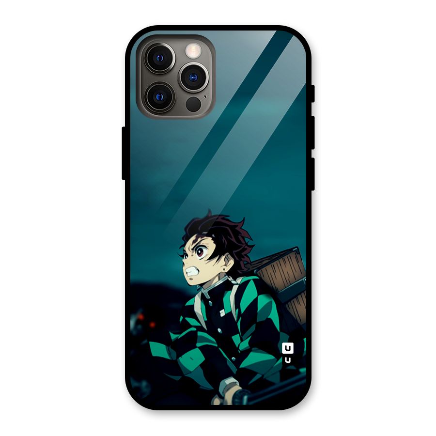 Tanjiro demon slayer Glass Back Case for iPhone 12 Pro