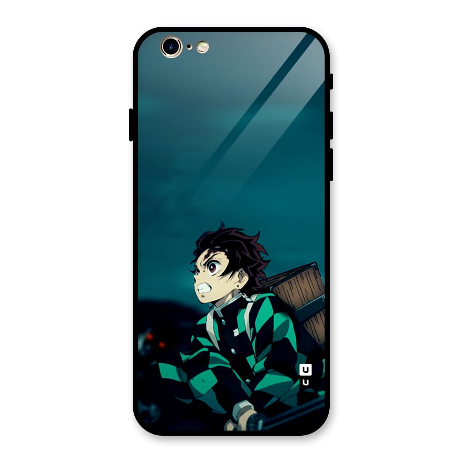 Tanjiro demon slayer Glass Back Case for iPhone 6 6S