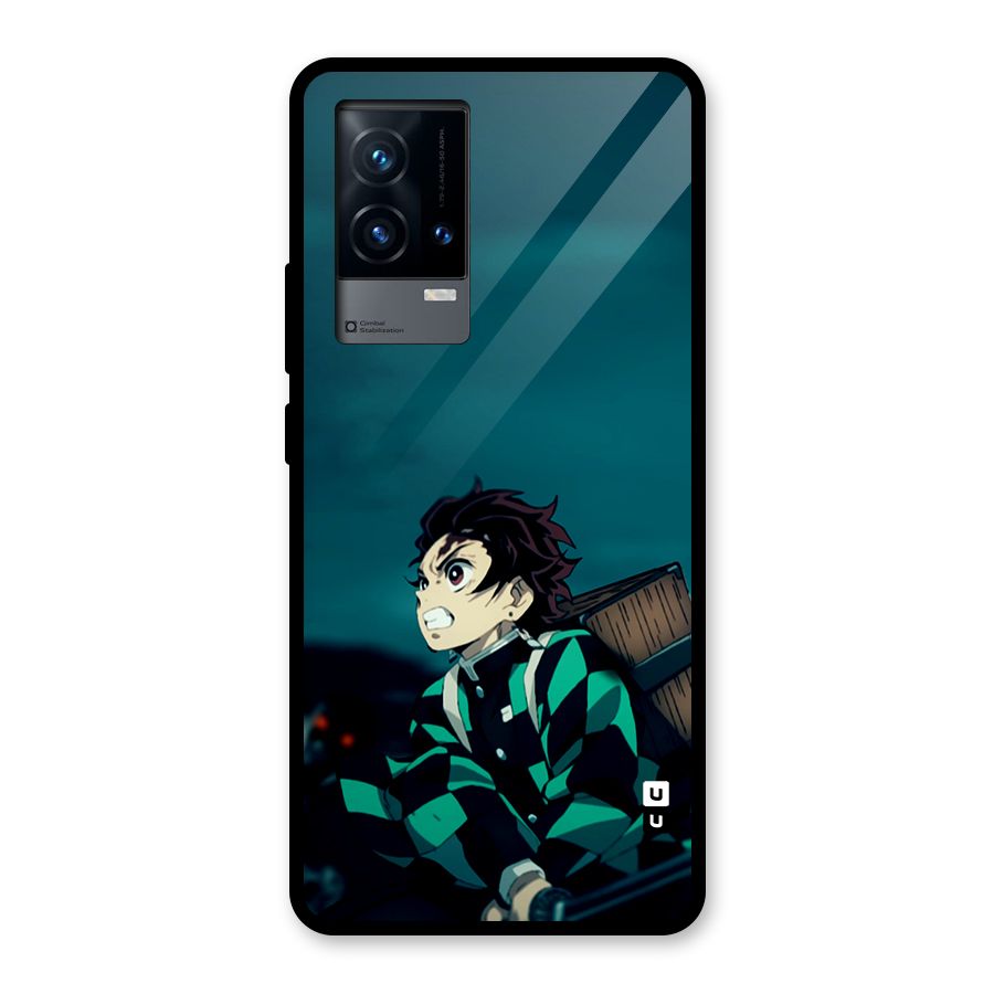 Tanjiro demon slayer Glass Back Case for iQOO 9 5G