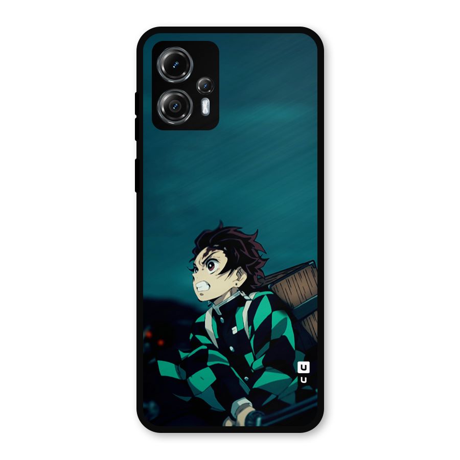 Tanjiro demon slayer Metal Back Case for Moto G13