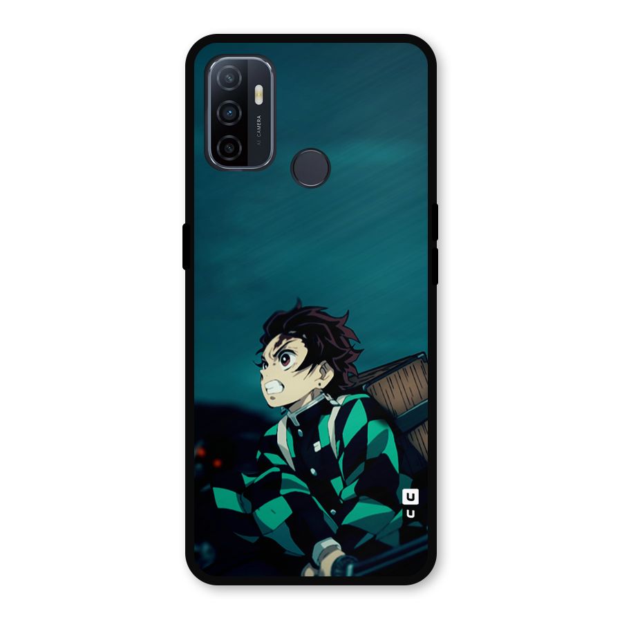 Tanjiro demon slayer Metal Back Case for Oppo A53