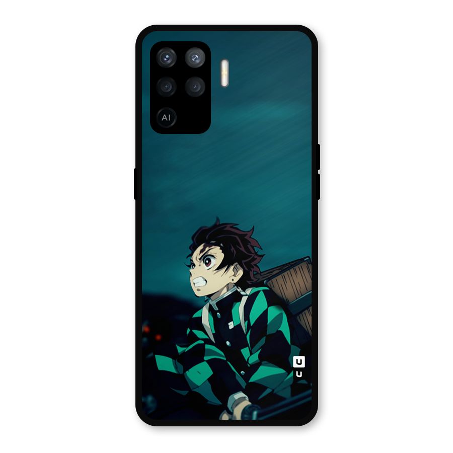 Tanjiro demon slayer Metal Back Case for Oppo F19 Pro