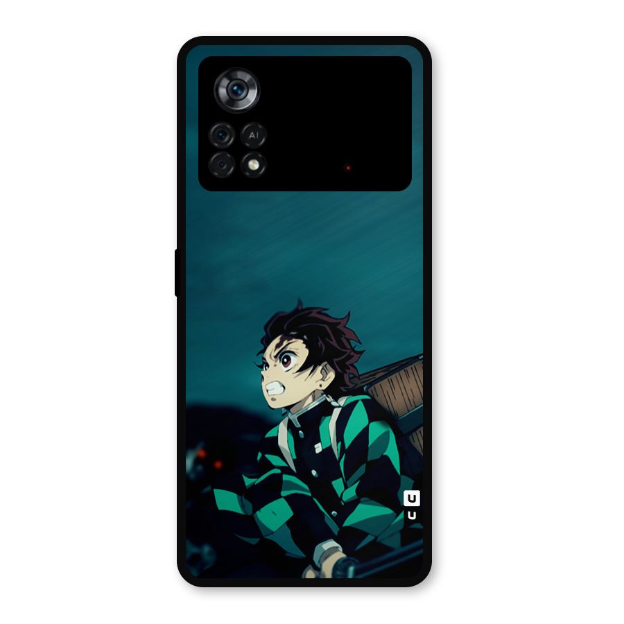 Tanjiro demon slayer Metal Back Case for Poco X4 Pro 5G