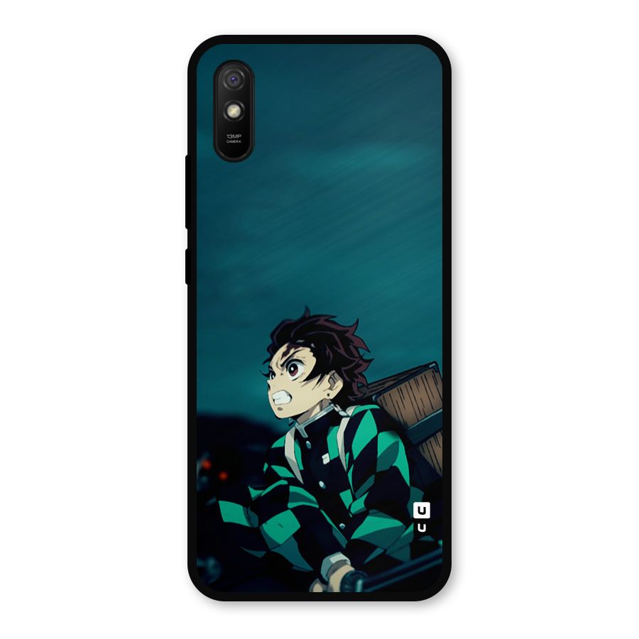 Tanjiro demon slayer Metal Back Case for Redmi 9a