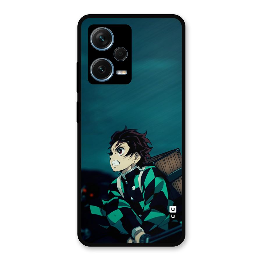 Tanjiro demon slayer Metal Back Case for Redmi Note 12 Pro Plus 5G