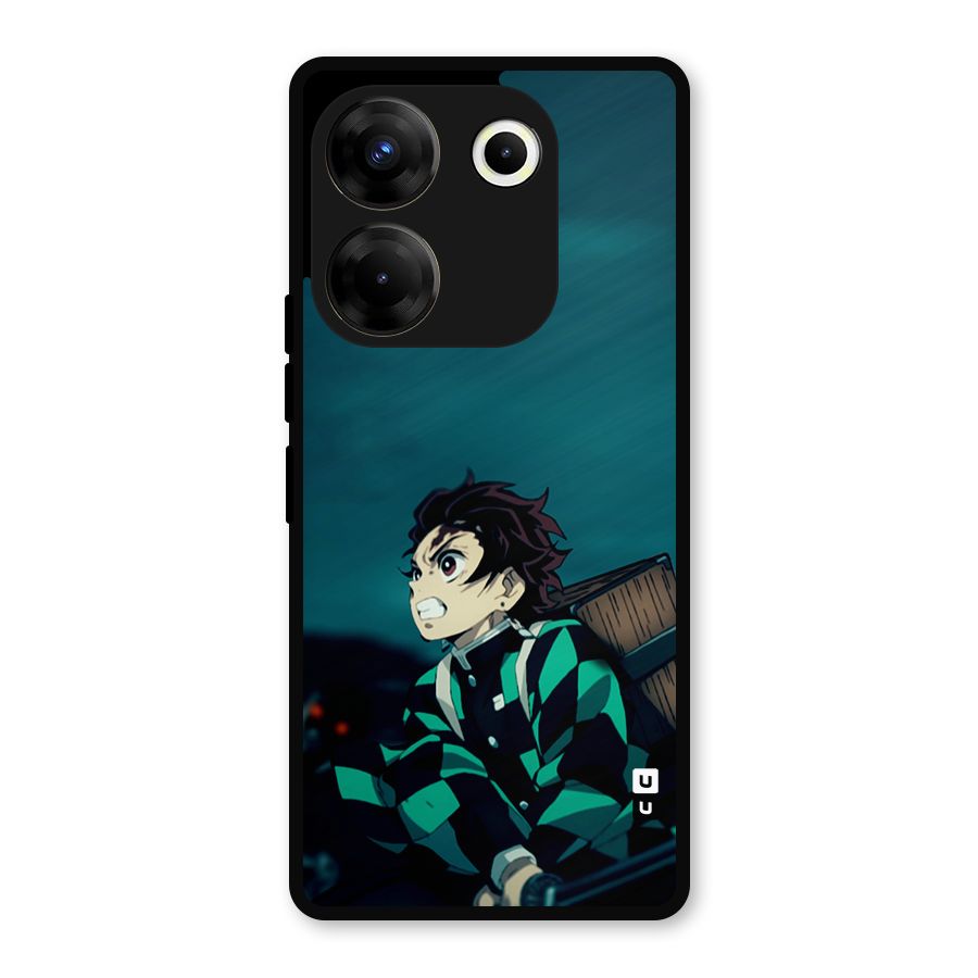 Tanjiro demon slayer Metal Back Case for Tecno Camon 20