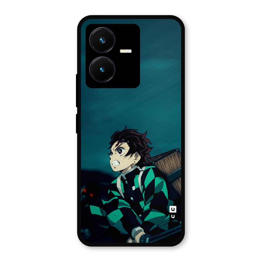 Tanjiro demon slayer Metal Back Case for Vivo Y22