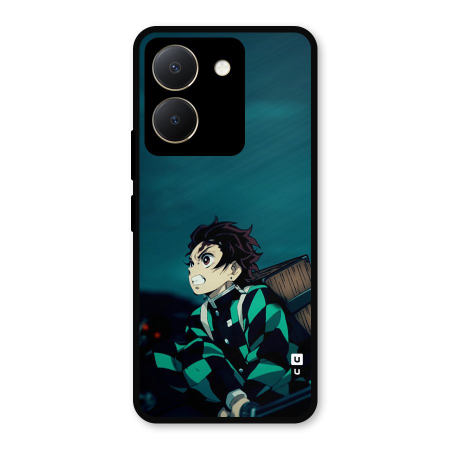 Tanjiro demon slayer Metal Back Case for Vivo Y36