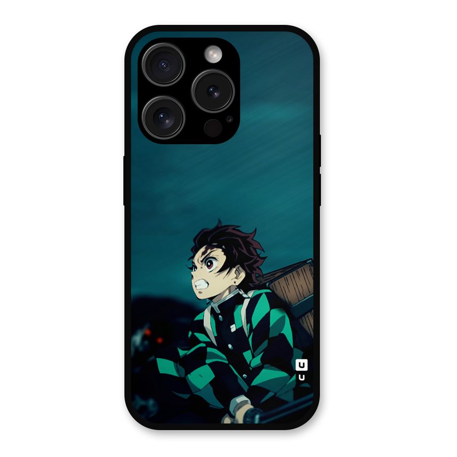 Tanjiro demon slayer Metal Back Case for iPhone 15 Pro