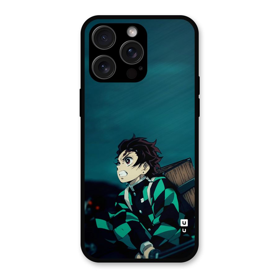 Tanjiro demon slayer Metal Back Case for iPhone 15 Pro Max