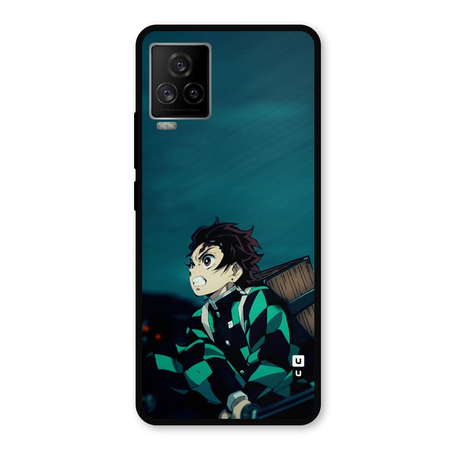 Tanjiro demon slayer Metal Back Case for iQOO 7 Legend 5G