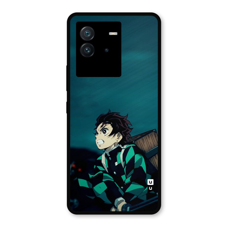 Tanjiro demon slayer Metal Back Case for iQOO Neo 6 5G