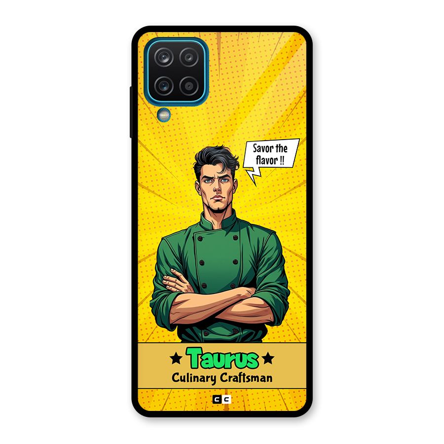 Taurus Craft Glass Back Case for Galaxy A12
