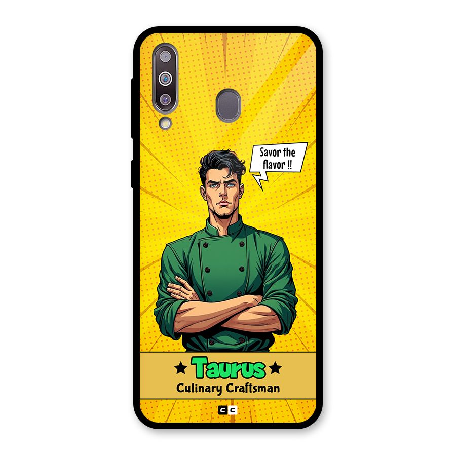 Taurus Craft Glass Back Case for Galaxy M30