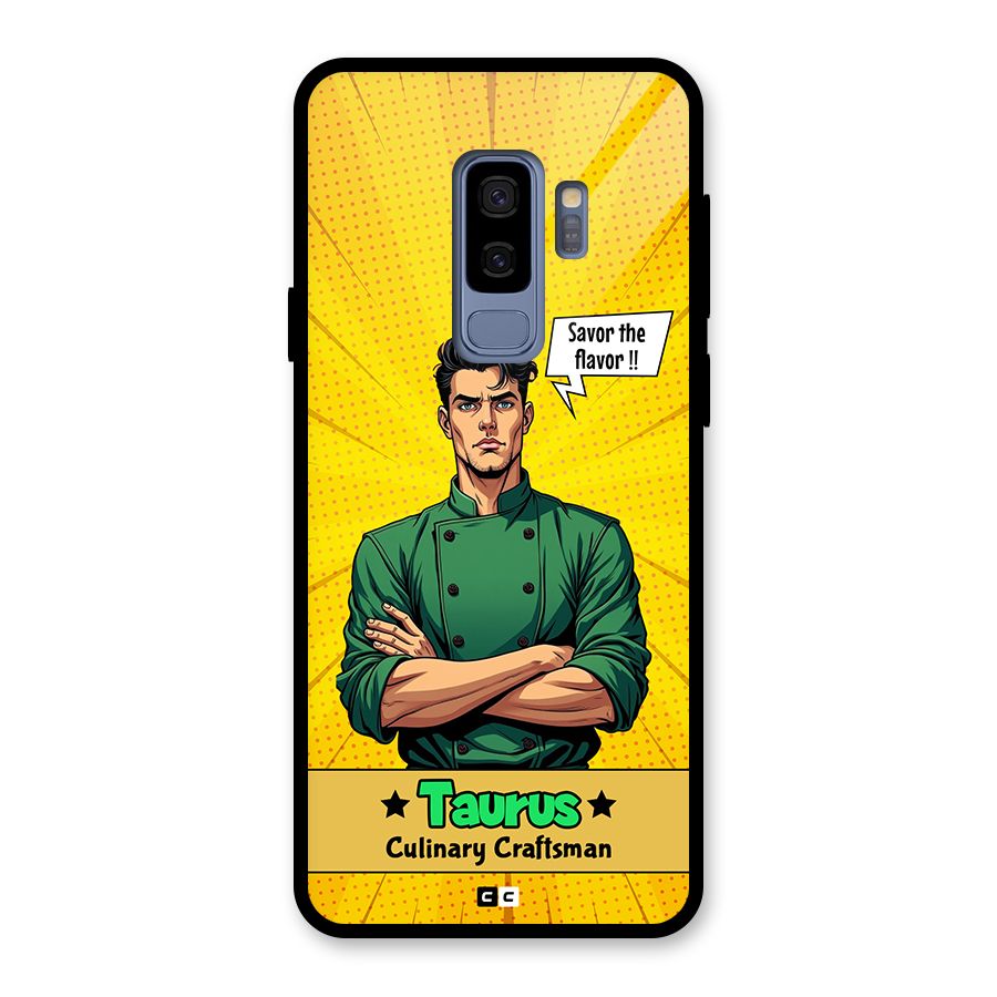 Taurus Craft Glass Back Case for Galaxy S9 Plus