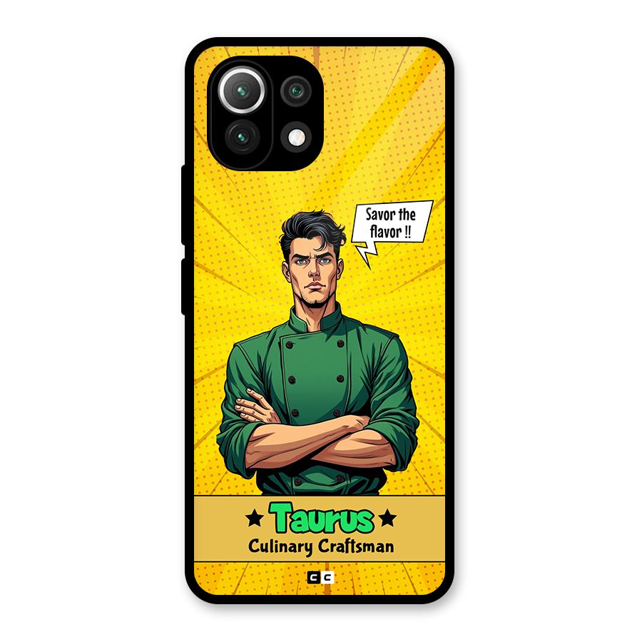 Taurus Craft Glass Back Case for Mi 11 Lite NE 5G