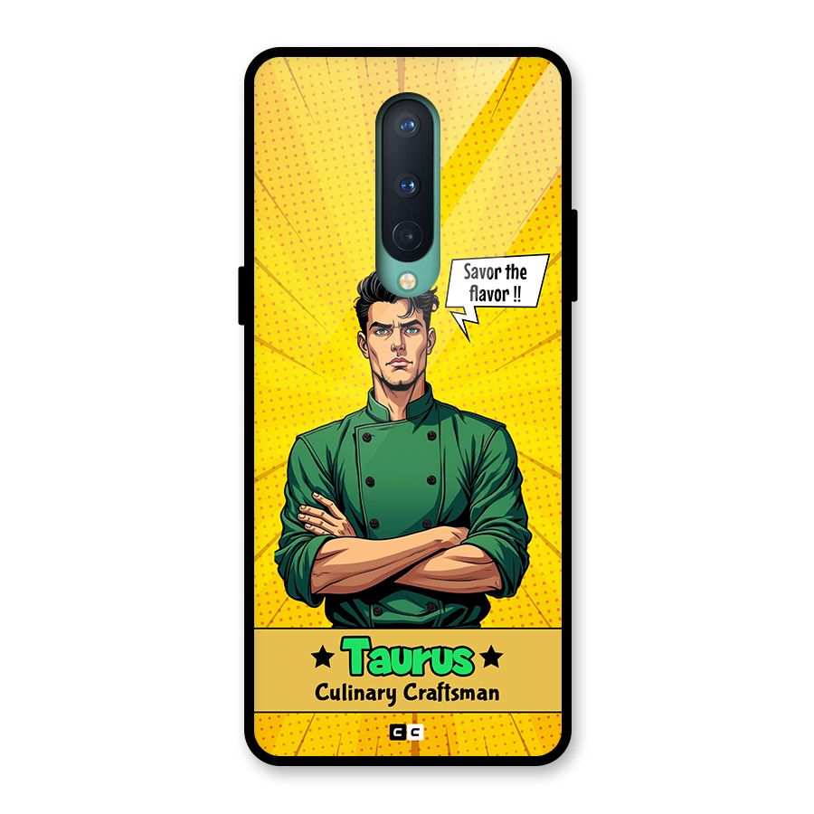 Taurus Craft Glass Back Case for OnePlus 8
