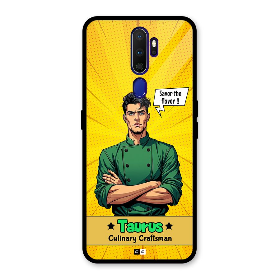 Taurus Craft Glass Back Case for Oppo A9 (2020)
