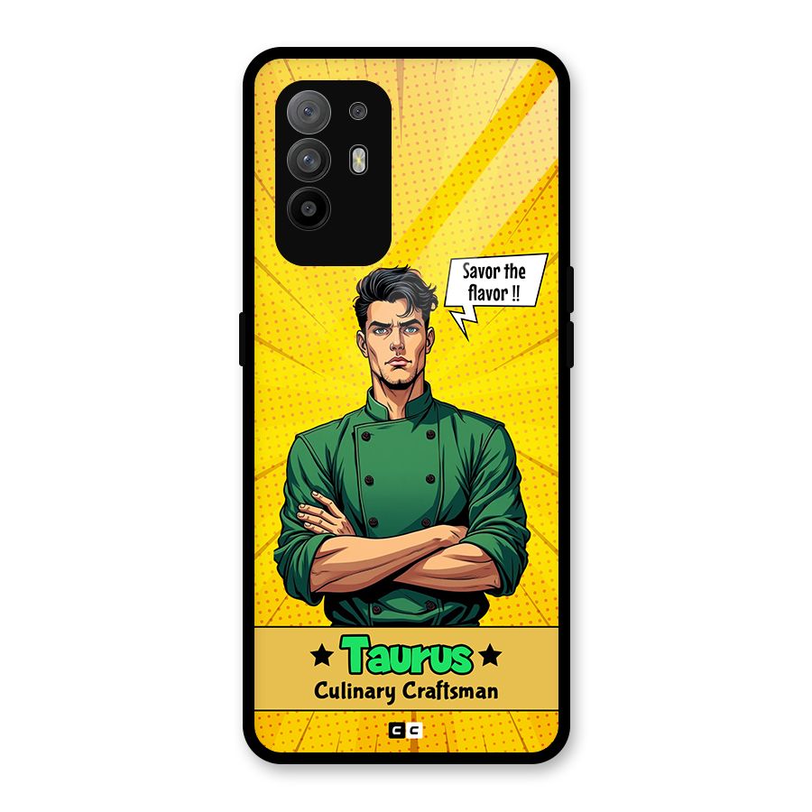 Taurus Craft Glass Back Case for Oppo F19 Pro Plus 5G