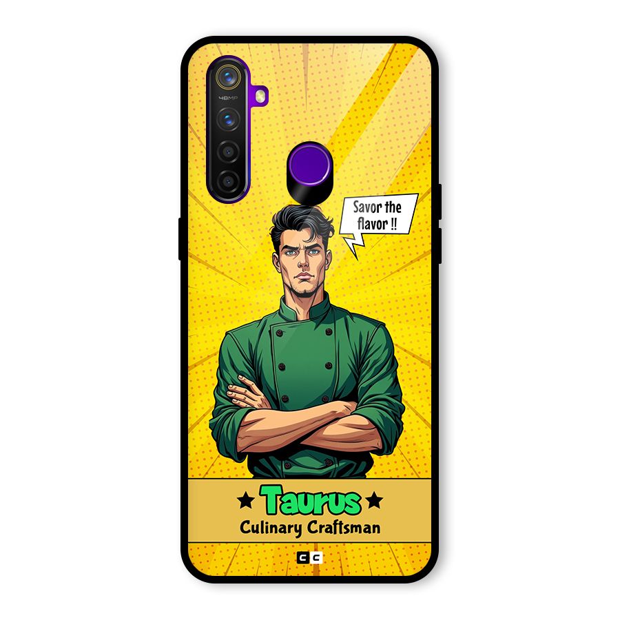 Taurus Craft Glass Back Case for Realme 5 Pro