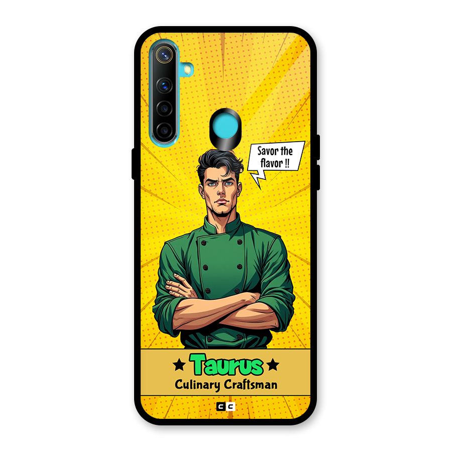 Taurus Craft Glass Back Case for Realme 5i