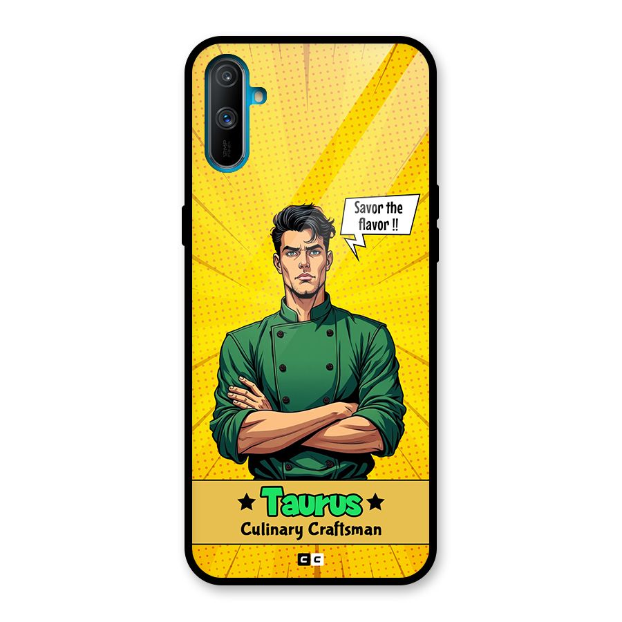 Taurus Craft Glass Back Case for Realme C3