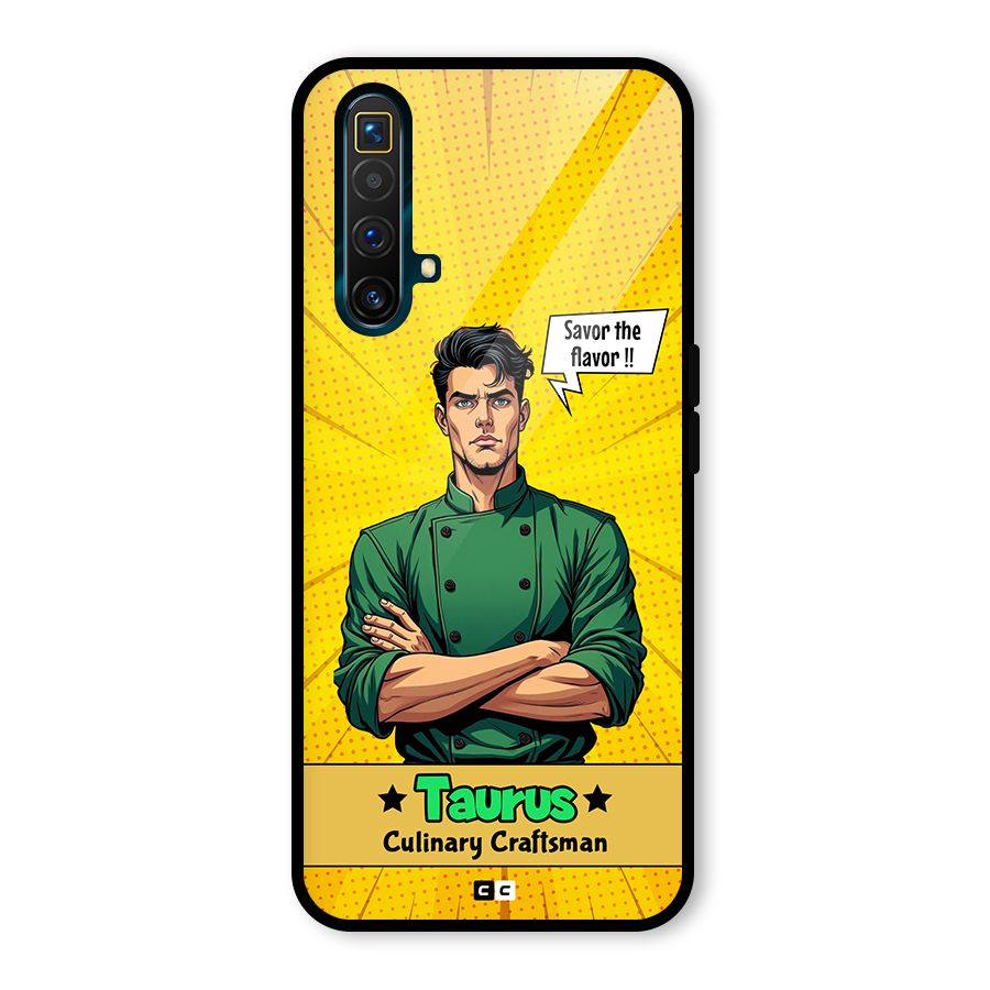 Taurus Craft Glass Back Case for Realme X3