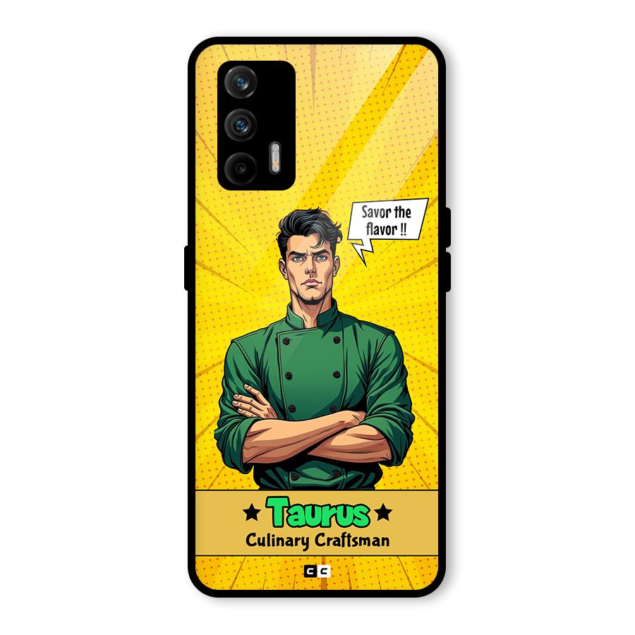 Taurus Craft Glass Back Case for Realme X7 Max