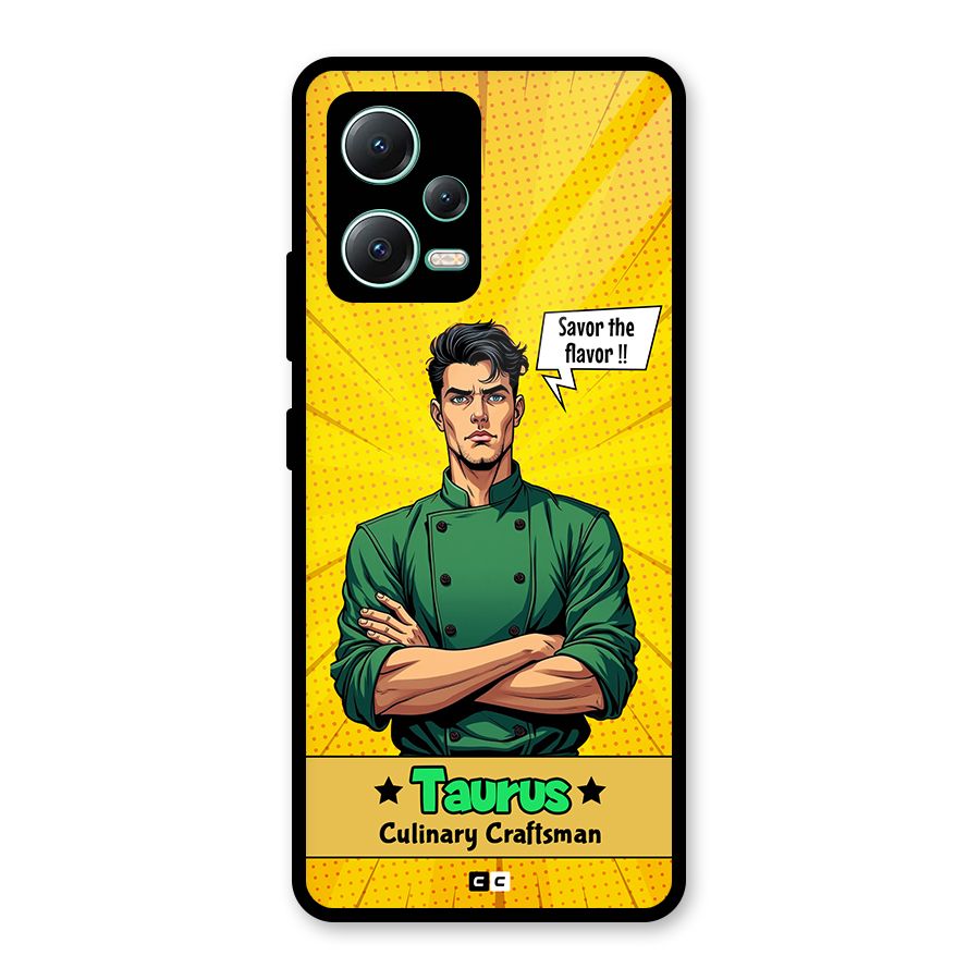 Taurus Craft Glass Back Case for Redmi Note 12 5G