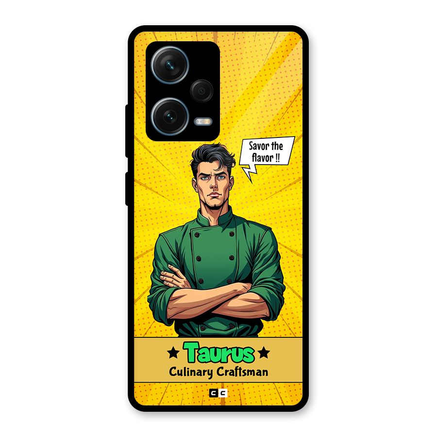 Taurus Craft Glass Back Case for Redmi Note 12 Pro Plus 5G