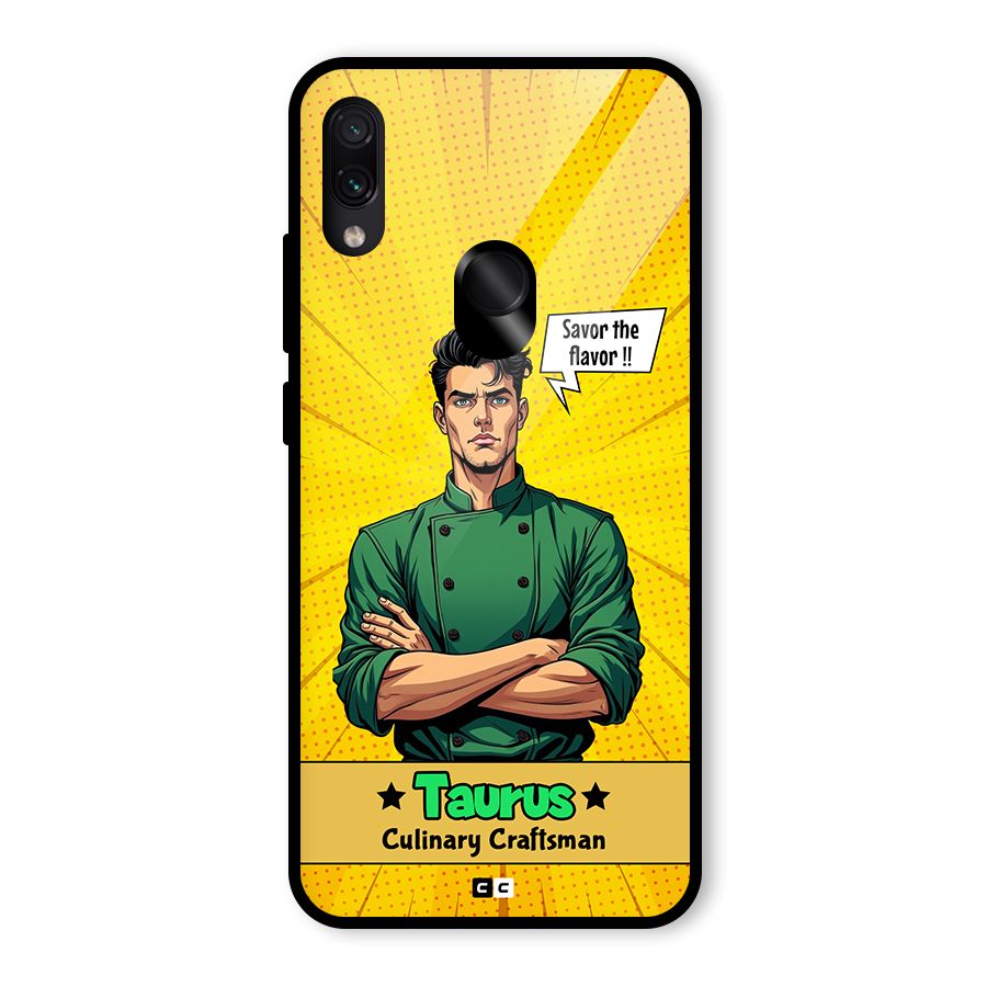Taurus Craft Glass Back Case for Redmi Note 7 Pro