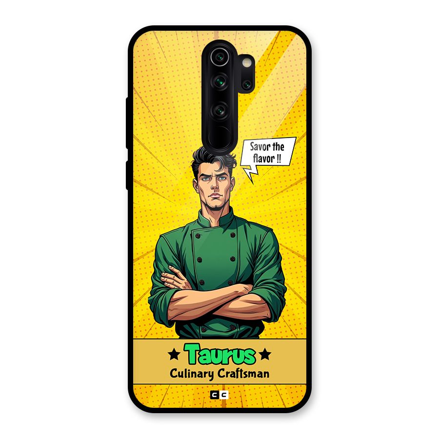 Taurus Craft Glass Back Case for Redmi Note 8 Pro