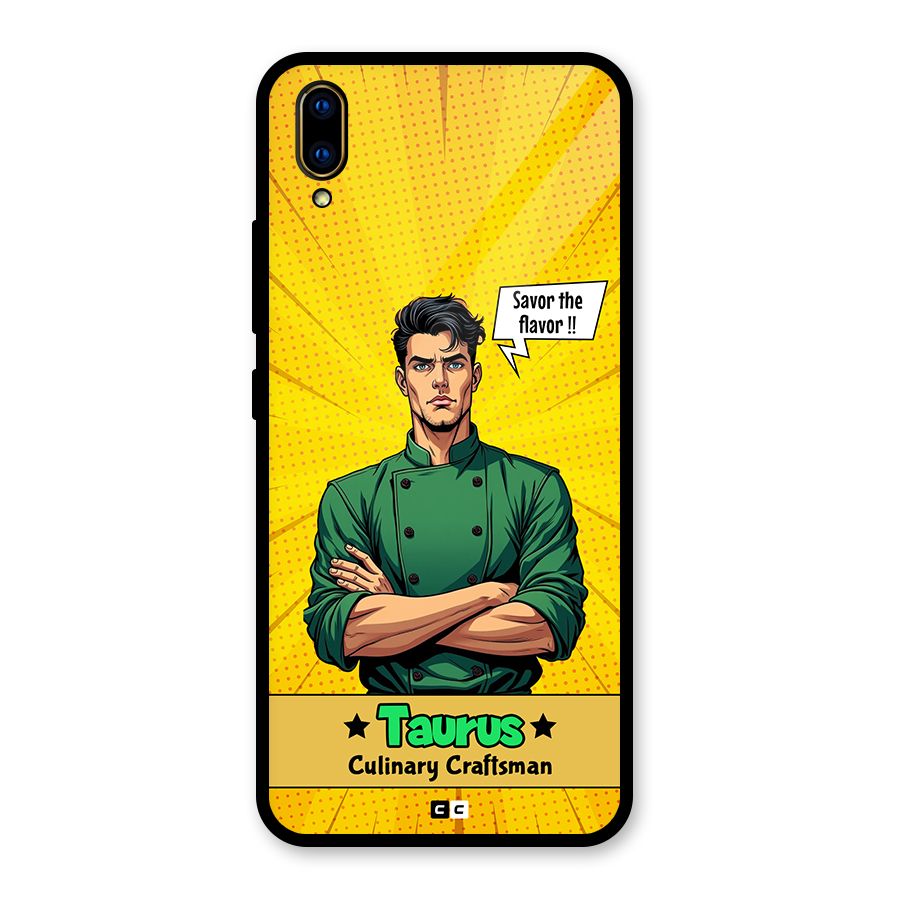 Taurus Craft Glass Back Case for Vivo V11 Pro