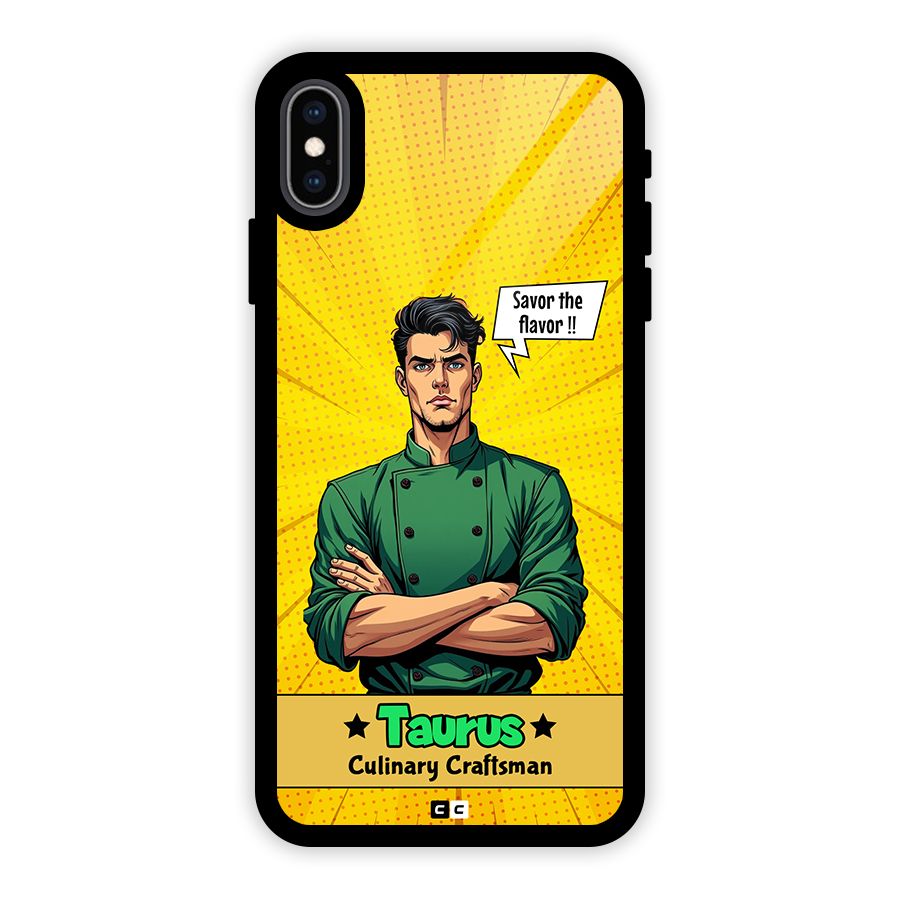 Taurus Craft Glass Back Case for iPhone XS Max