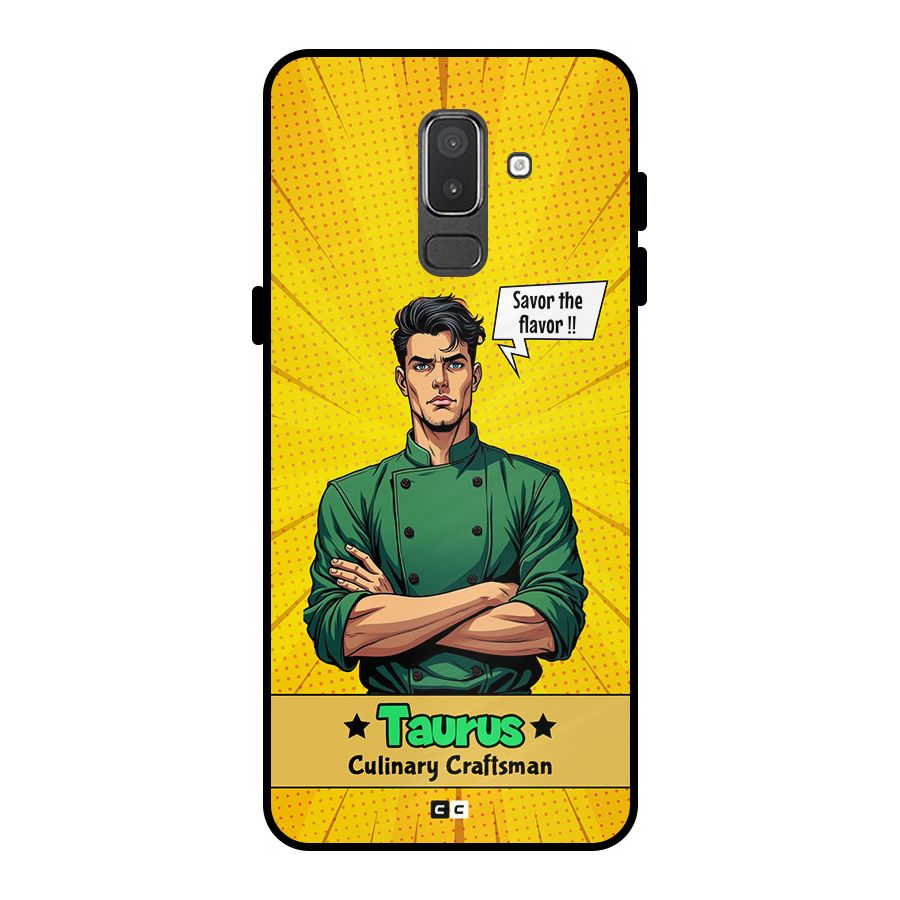 Taurus Craft Metal Back Case for Galaxy On8 (2018)