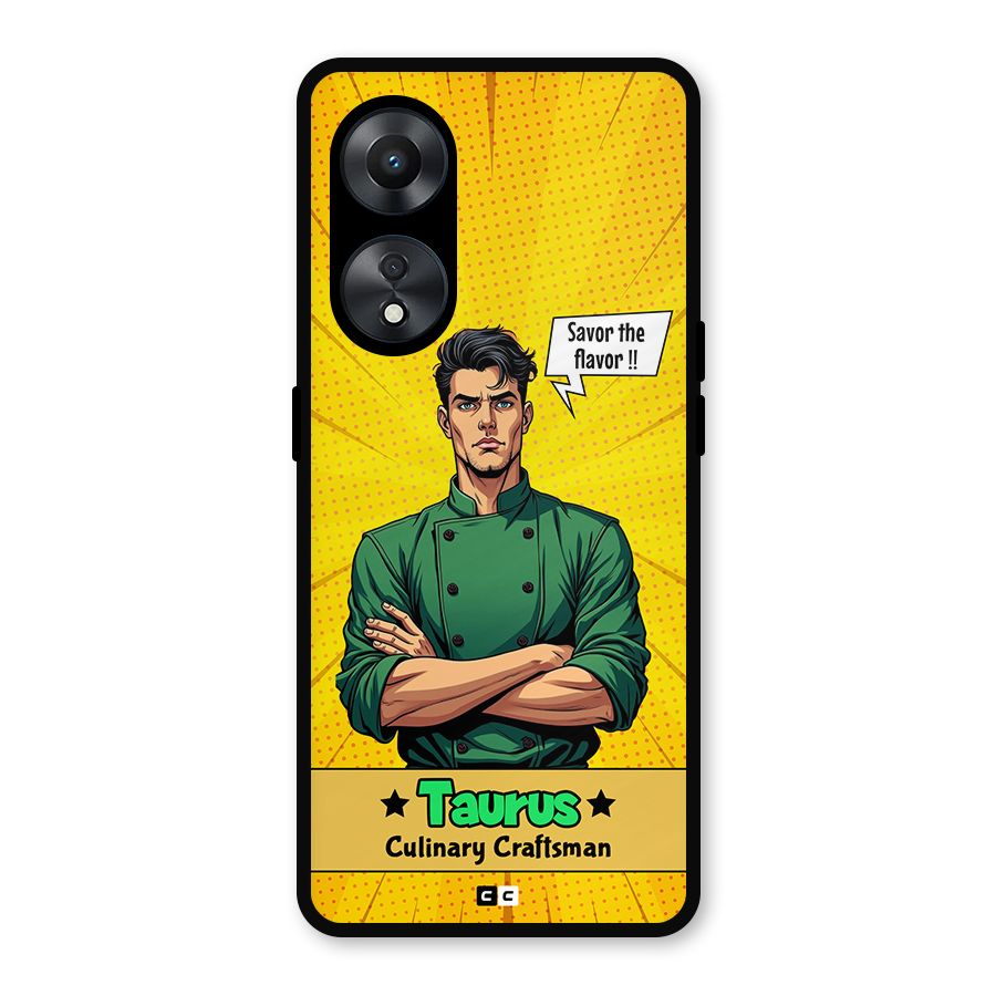 Taurus Craft Metal Back Case for Oppo A78