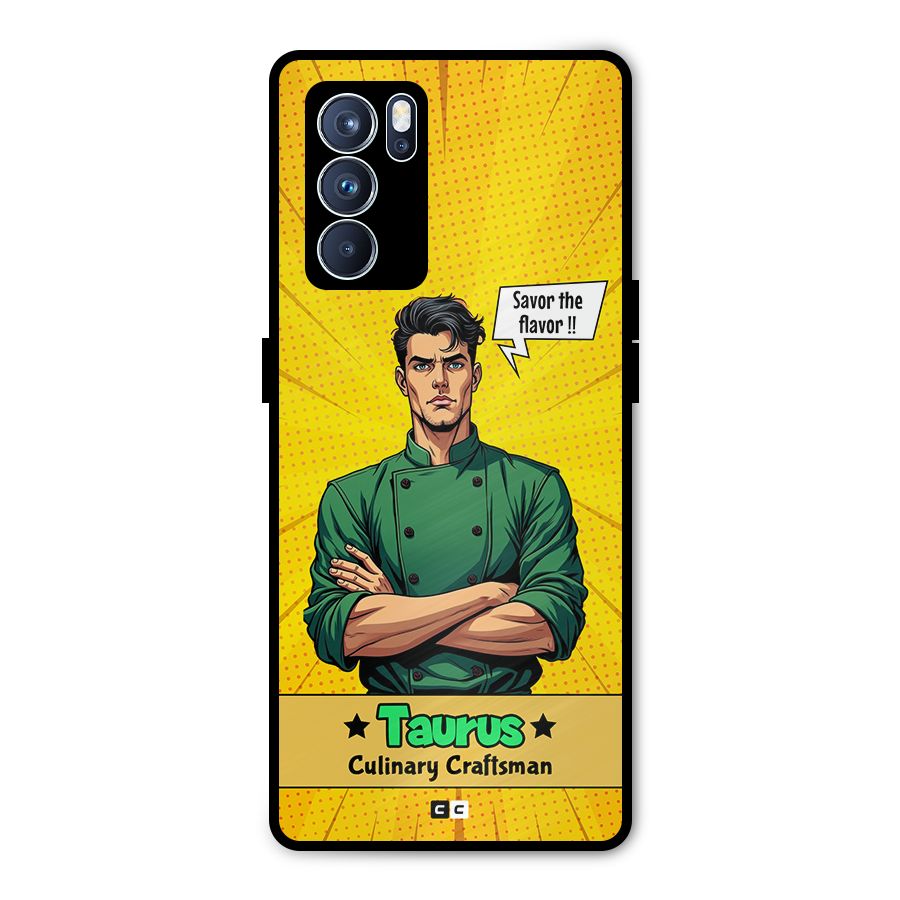 Taurus Craft Metal Back Case for Oppo Reno6 Pro 5G